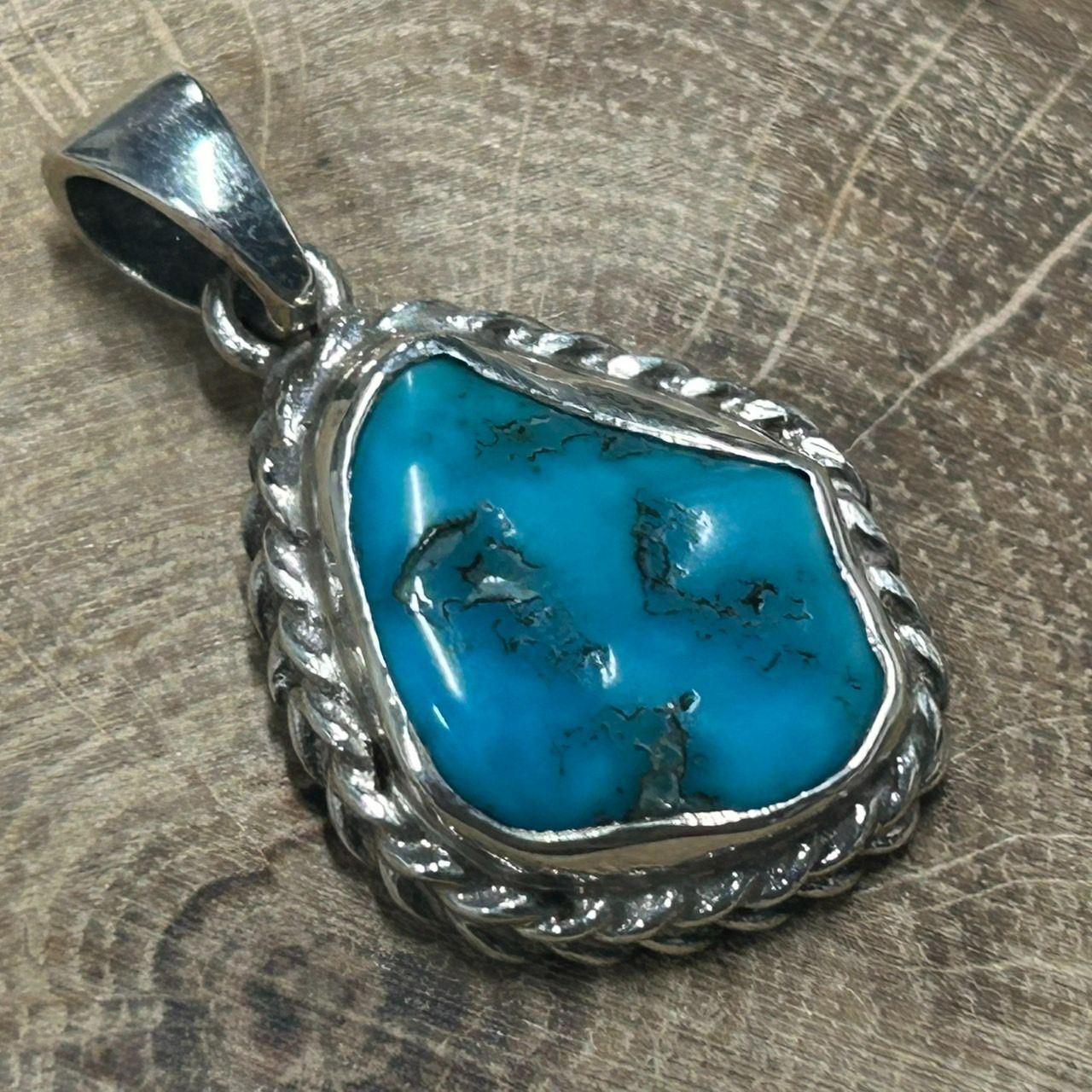 新品未使用 Silver925 ターコイズ ペンダントトップ シルバー925