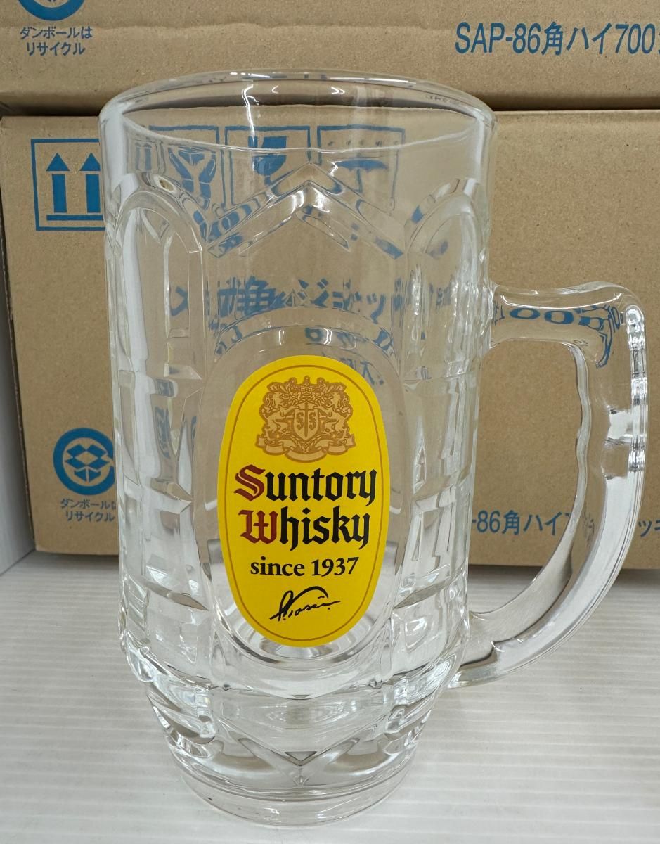 未使用】サントリー メガ角ジョッキ 角ハイボール ジョッキ700ml 12個