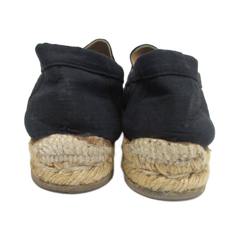 エルメス HERMES リネン シルク エスパドリーユ サンダル スリッポン H