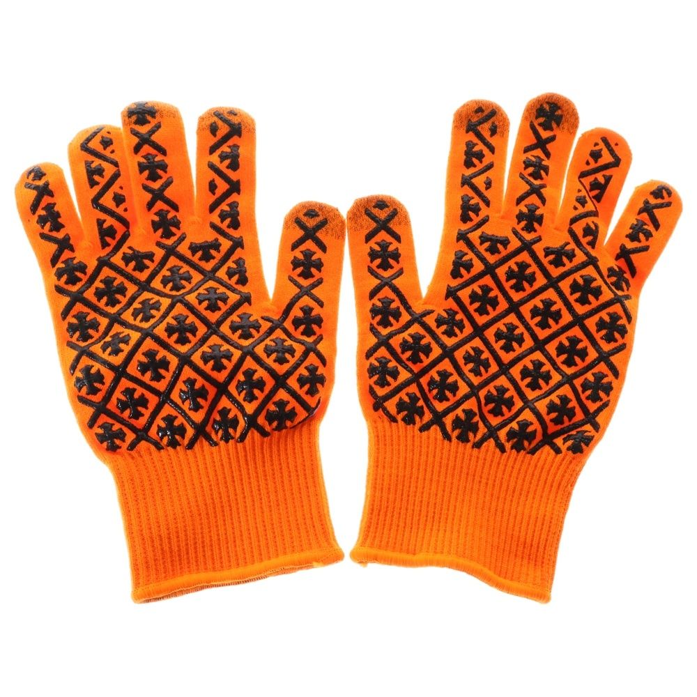 クロムハーツ 手袋 新品未使用 Chrome Hearts オレンジ CHROME HEARTS (クロムハーツ) WORK GLOVES ワークグローブ 手袋