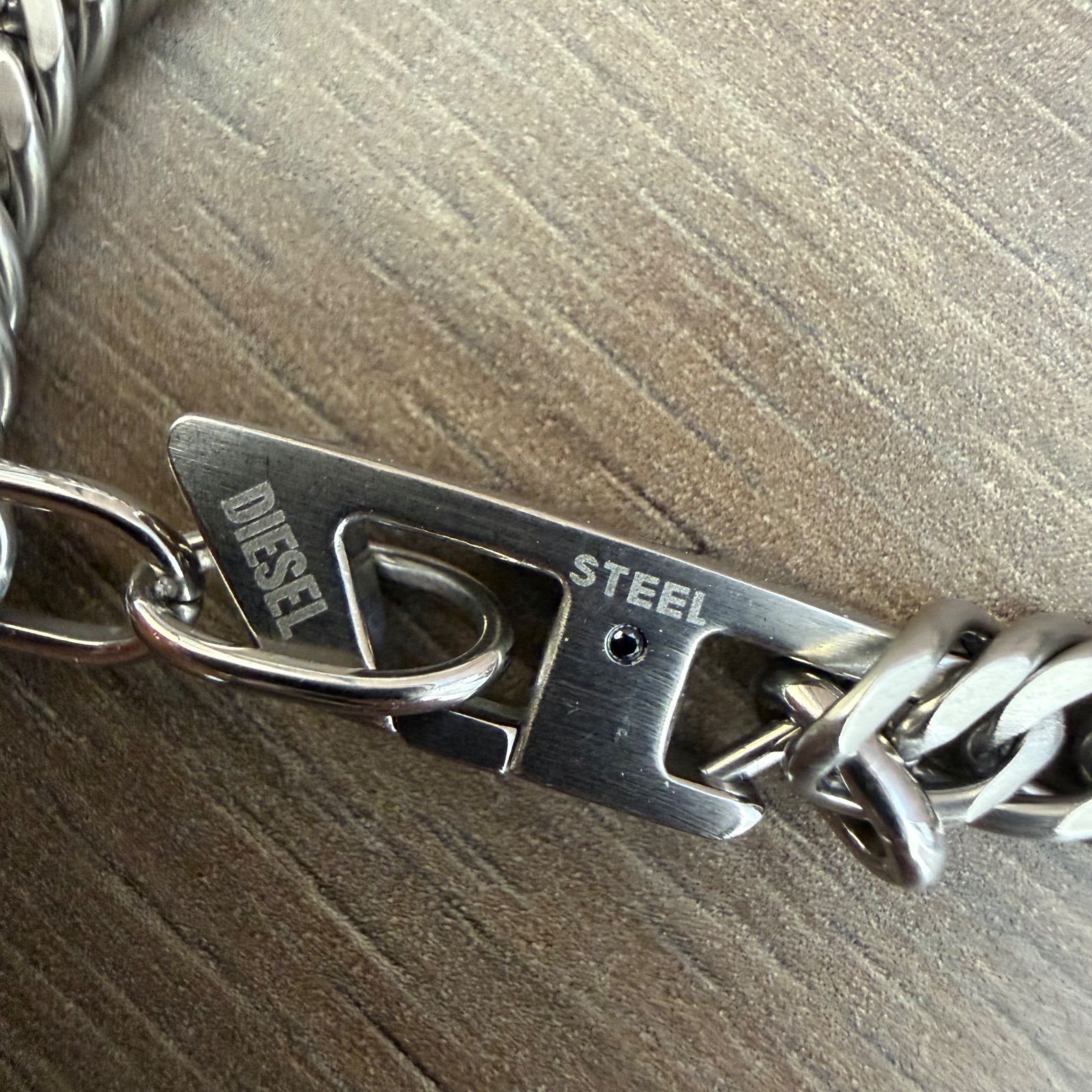 ☆DIESEL ディーゼル チェーンブレスレット D留め具 DX1510 ステンレス 