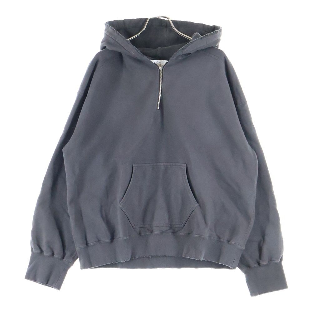 ANCELLM (アンセルム) 25AW HALF ZIP HOODIE ANC-CT117 ダメージ加工