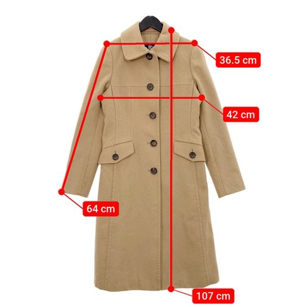 BURBERRY LONDON バーバリー ロンドン アンゴラ ステンカラーコート