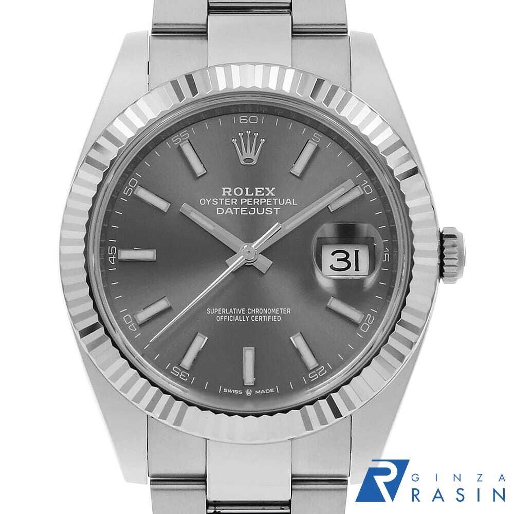 ロレックス デイトジャスト41 126334 スレート 3列 オイスターブレス
