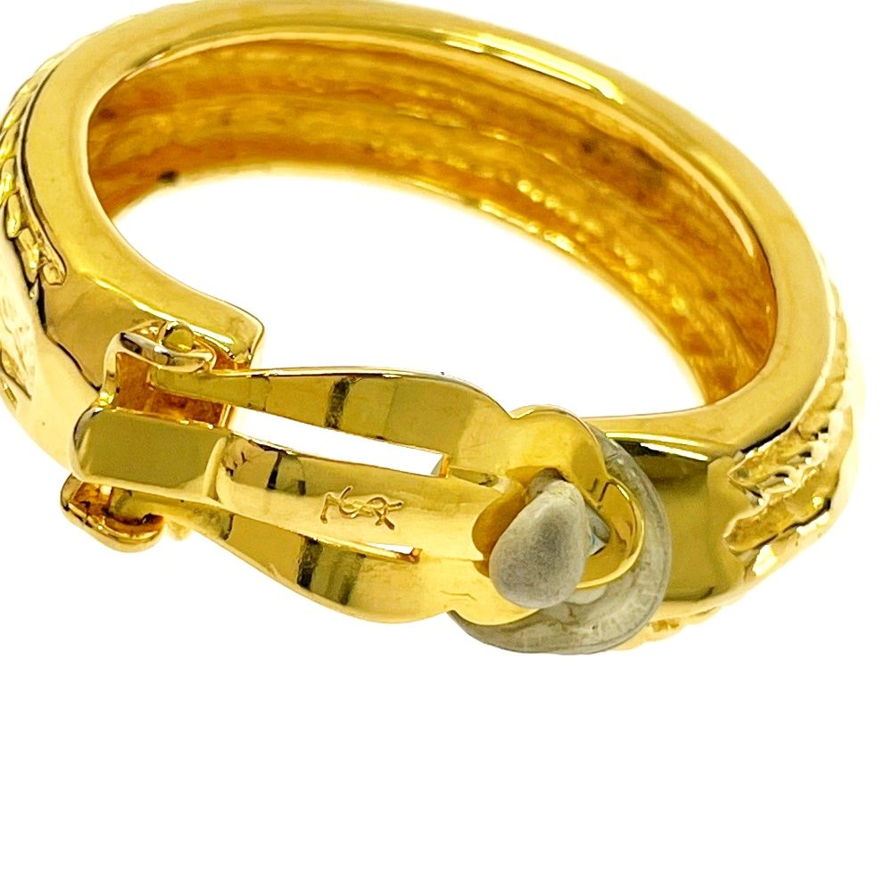 中古】YVES SAINT LAURENT イヴ・サンローラン GP フープピアス