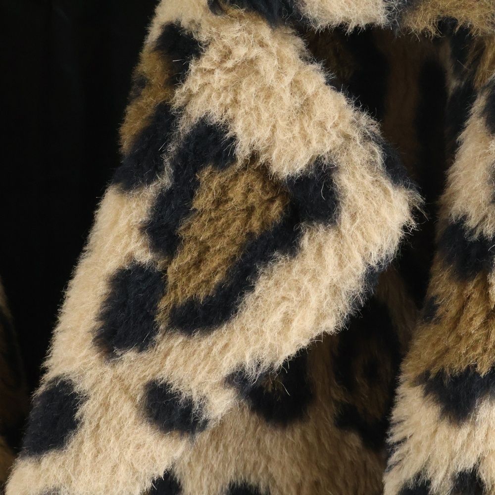 CELINE (セリーヌ) 23AW オーバーサイズ アルパカ レオパード ロング