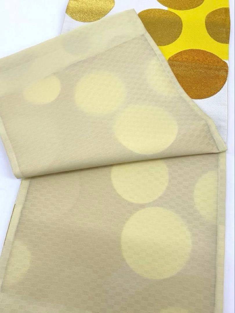 西陣織 酒井守 袋帯 正絹 振袖 ドット ロングサイズ 新品未使用品 D283