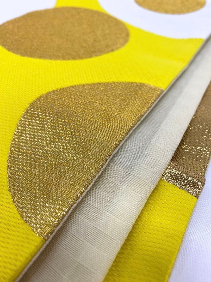 西陣織 酒井守 袋帯 正絹 振袖 ドット ロングサイズ 新品未使用品 D283