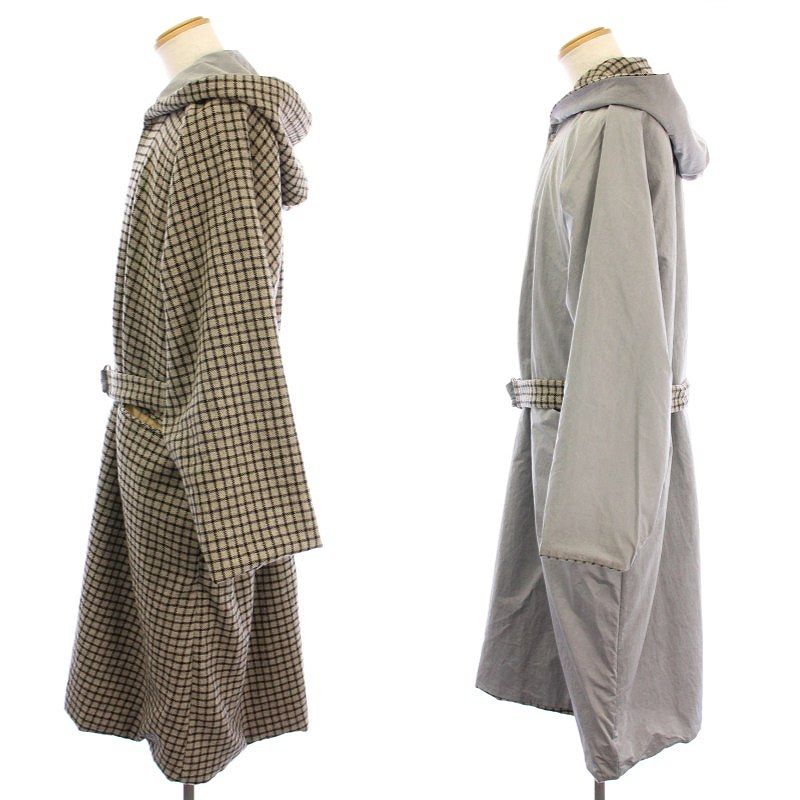 サンシー SUNSEA REVERSIBLE NETWORK CHECK JEDI COAT リバーシブル