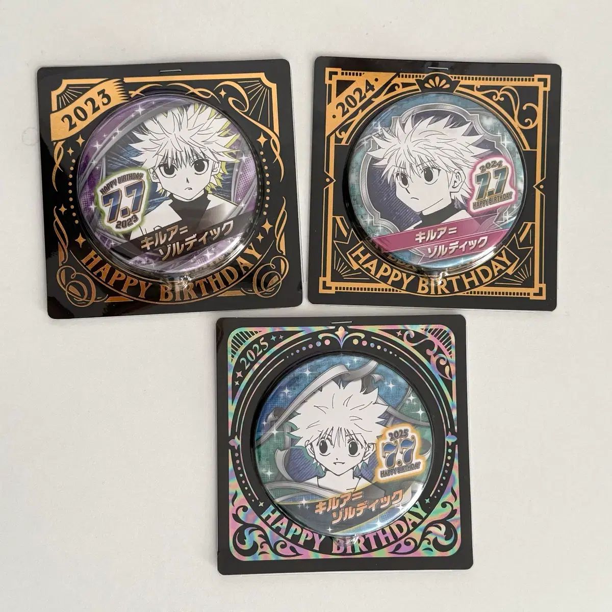 まとめ売り HUNTER×HUNTER キルア 2023 2024 2025 誕生日 缶バッジ 