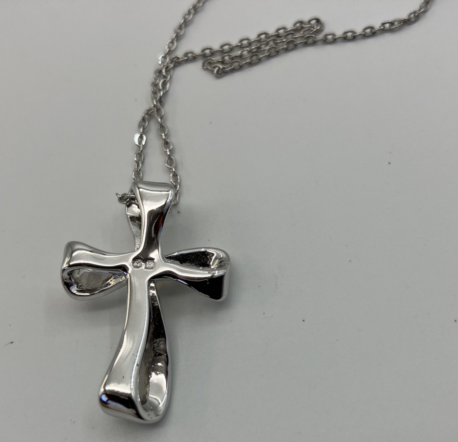MIKIMOTO ネックレス クロスペンダント SV トップ2.5×1.8 