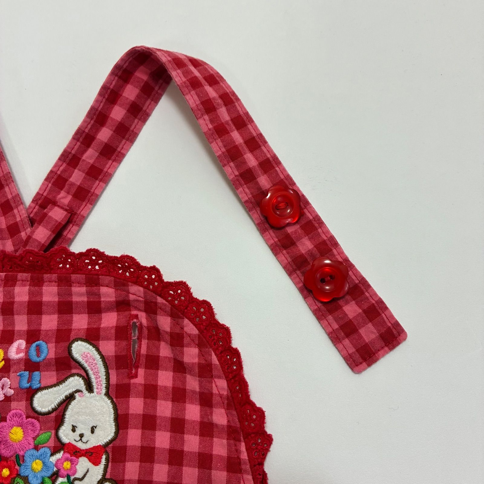 【チエコサク】チェック柄スカート付きロンパース　M(80〜90) mikihouse ミキハウス chieco saku チエコサク⭐︎ チェック柄スカート