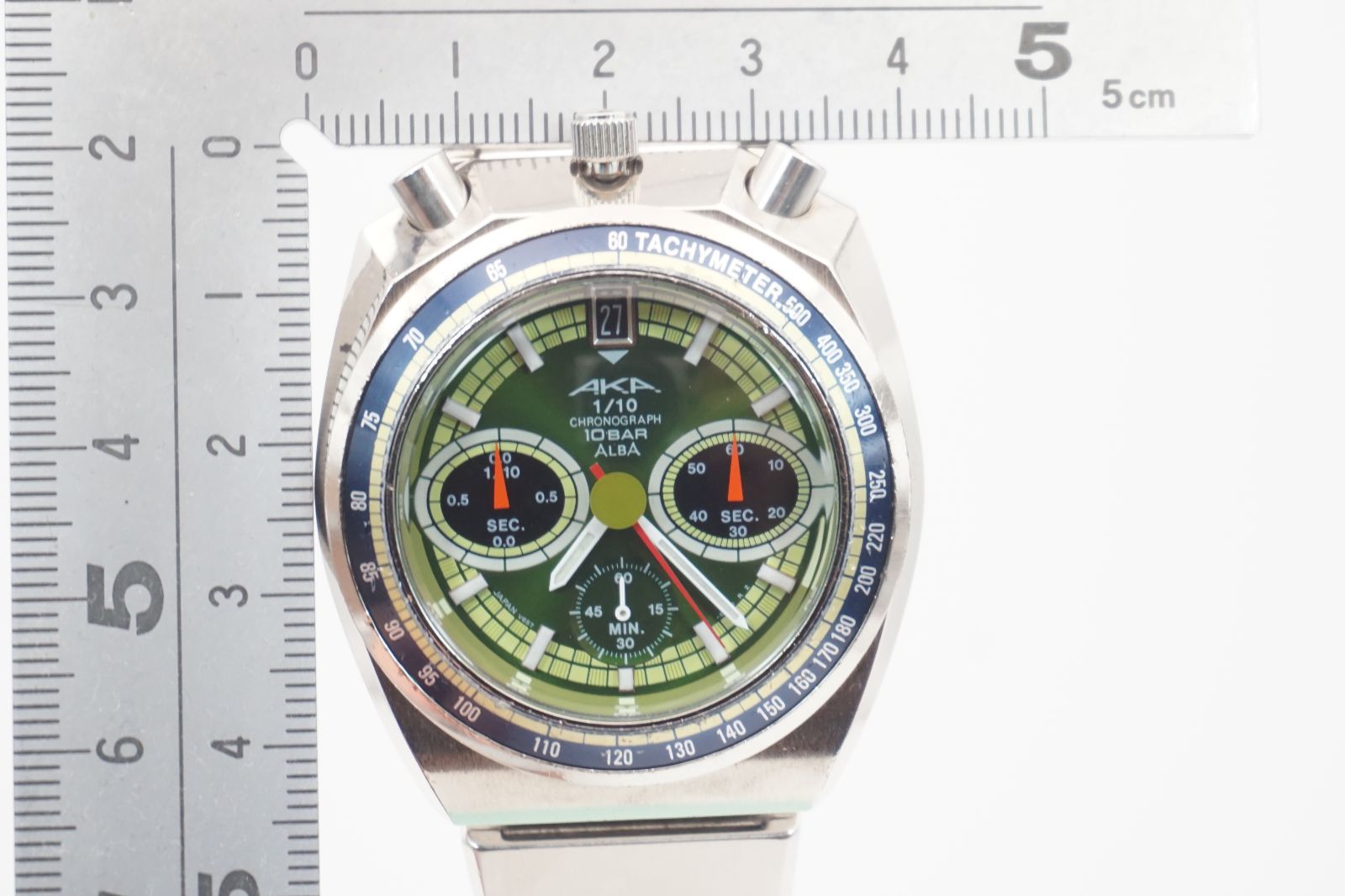 ⭐ SEIKO セイコー ALBA AKA V657-6060 クォーツ クロノグラフ 1/10秒