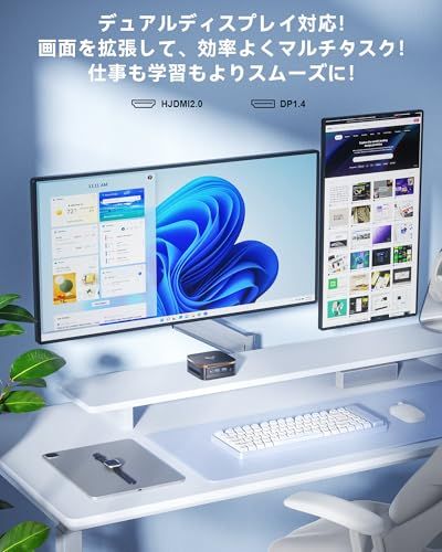 ミニpc 最新第12世代 n95 ミニpc動作より安定 2025新モデル 最大3.4GHz