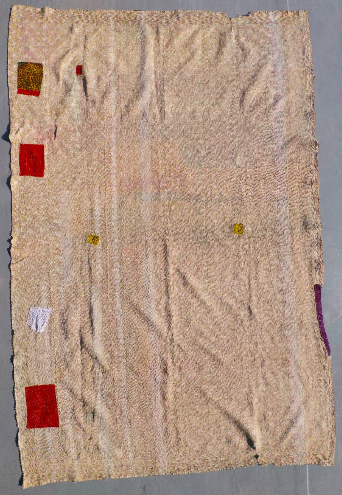ラリーキルト ラグ パッチワーク インド シャビーシック 135×205cm