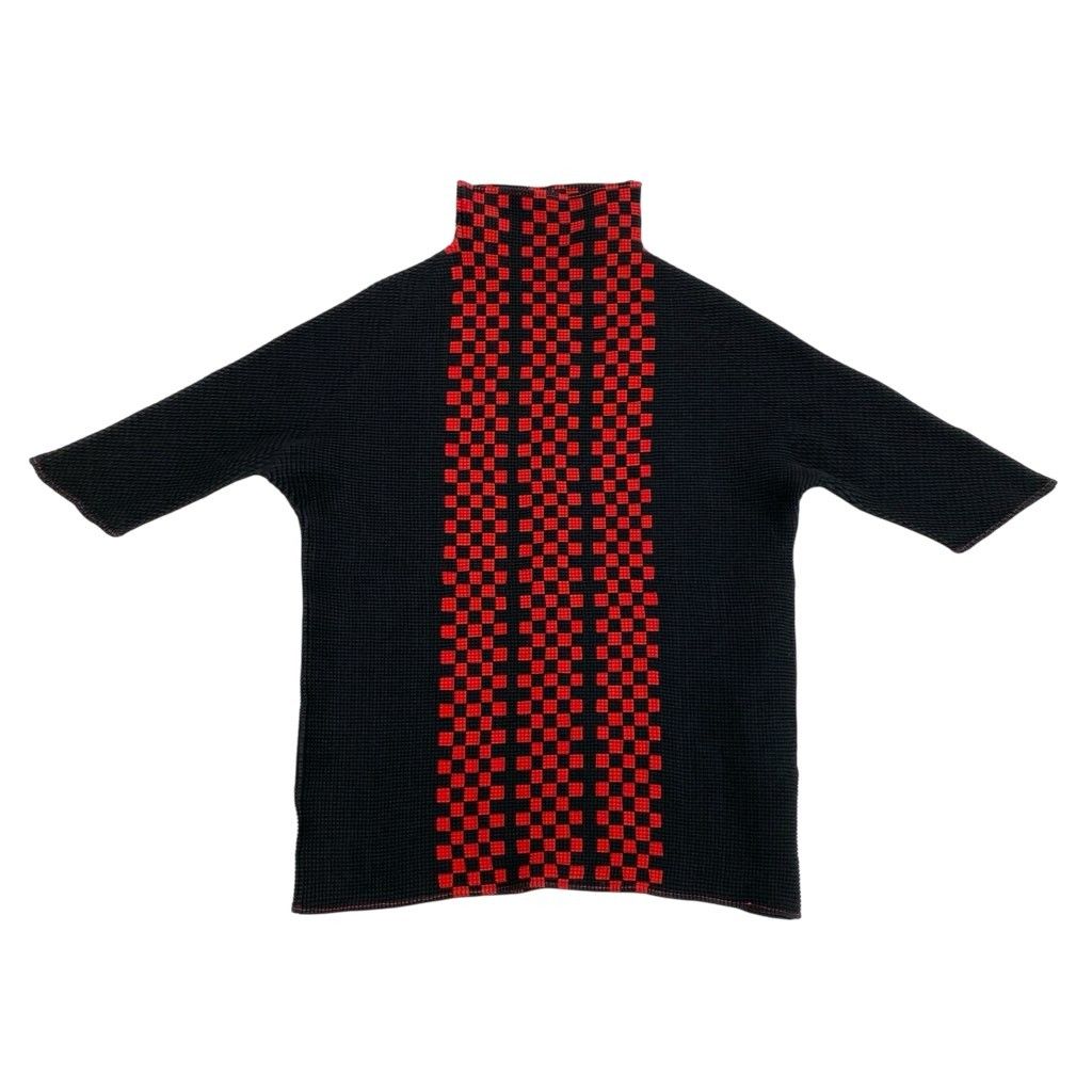 13l27【美品】ISSEY MIYAKE PLEATS イッセイミヤケ プリーツ 半袖
