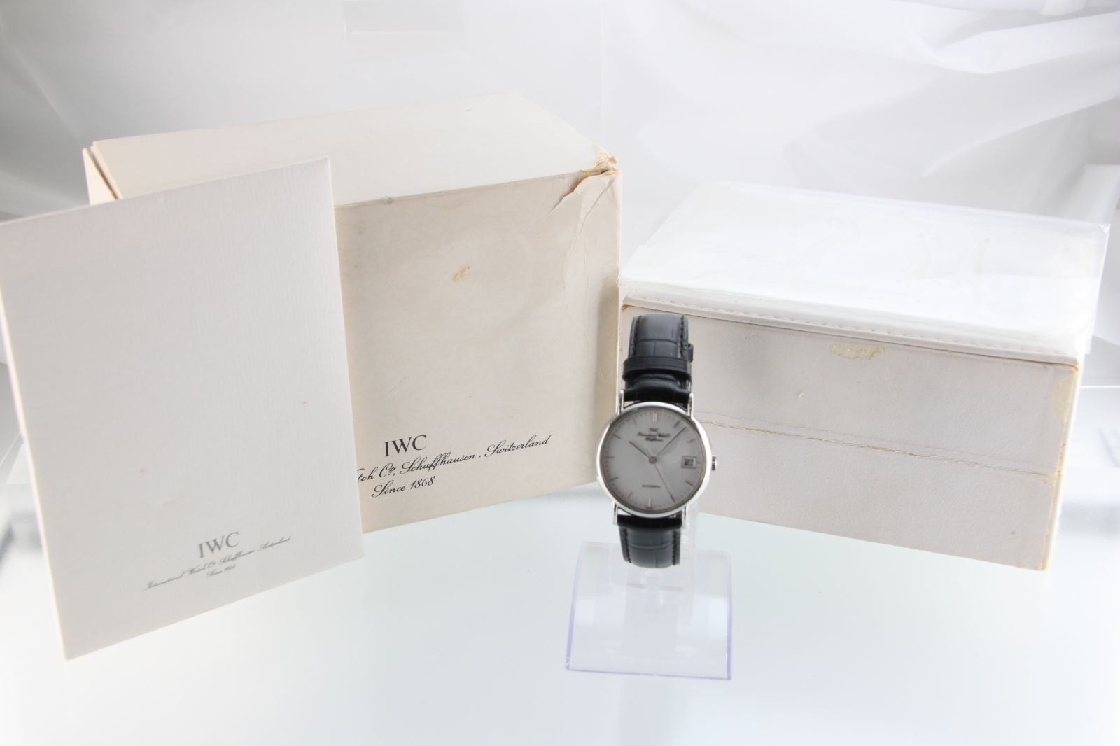 IWC ポートフィノ IW351318 ホワイト文字盤 自動巻き 34mm 純正箱付 日