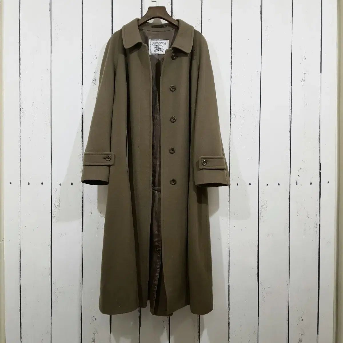 正規品) バーバリー Burberry ウールカシミア ロングコート - メルカリ