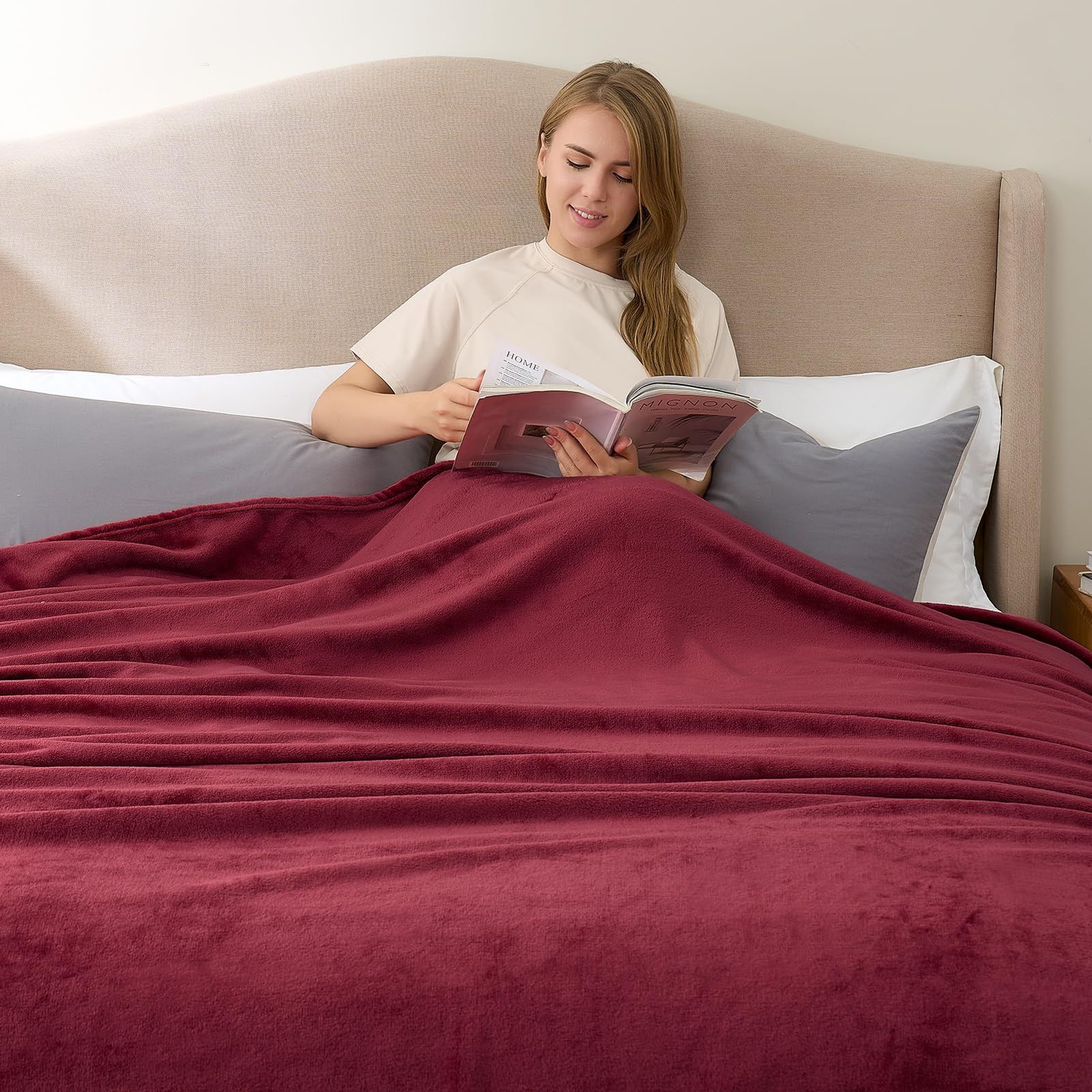 Hansleep 毛布 もうふ ひざ掛け 冬用 ひざかけ 膝掛け ブランケット