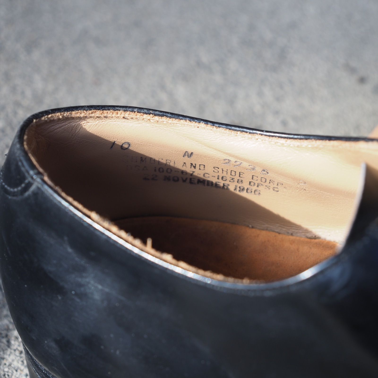 60s service shoe made by Cumberland Shoe 60s service shoe made by