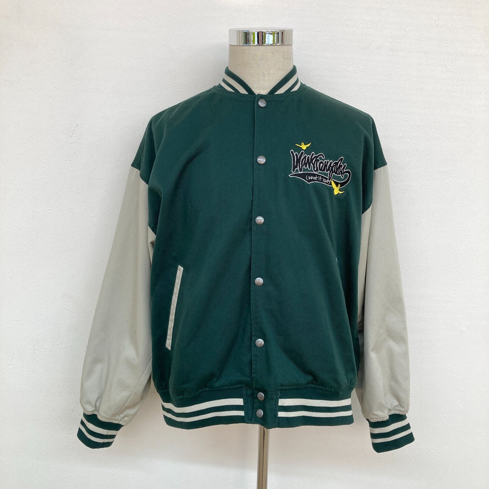 MARK GONZALES マークゴンザレス グリーン スタジャン M HMR105-27 