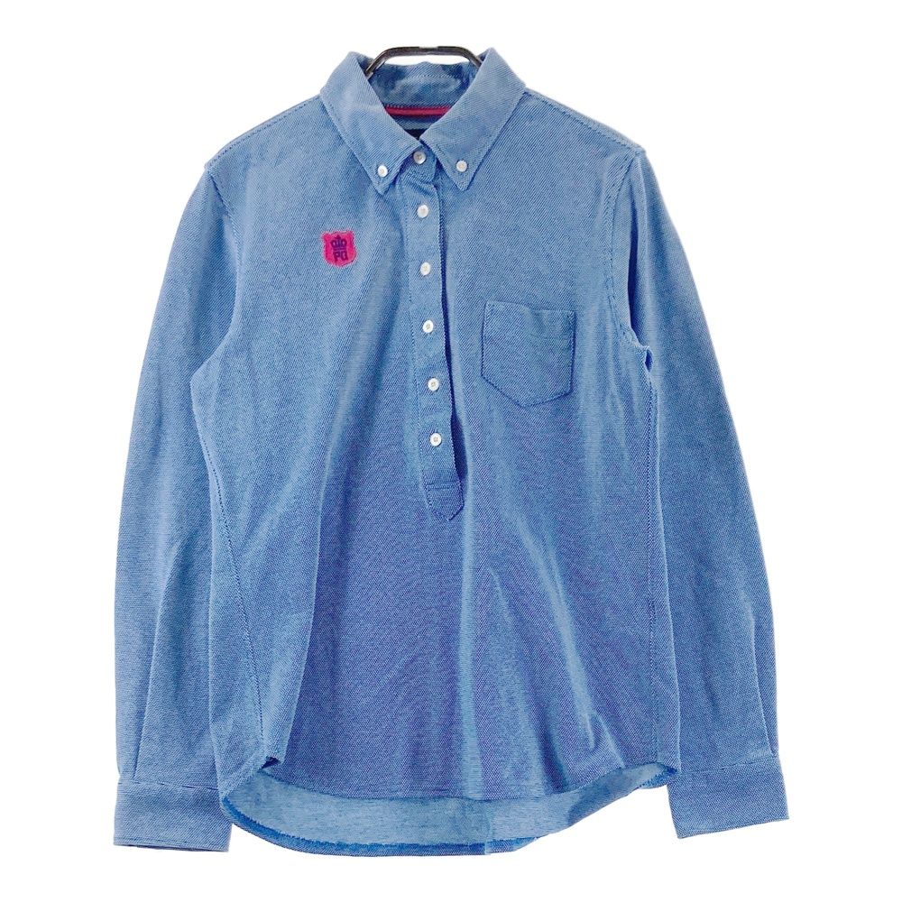 サイズ：2 PEARLY GATES パーリーゲイツ 長袖ポロシャツ ブルー系