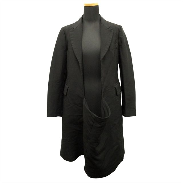 【中古】美品 15aw コムデギャルソン COMME des GARCONS ポリ縮絨 フロントオープン チェスター コート ジャケット 美品 15aw コムデギャルソン COMME des GARCONS ポリ縮絨 フロント