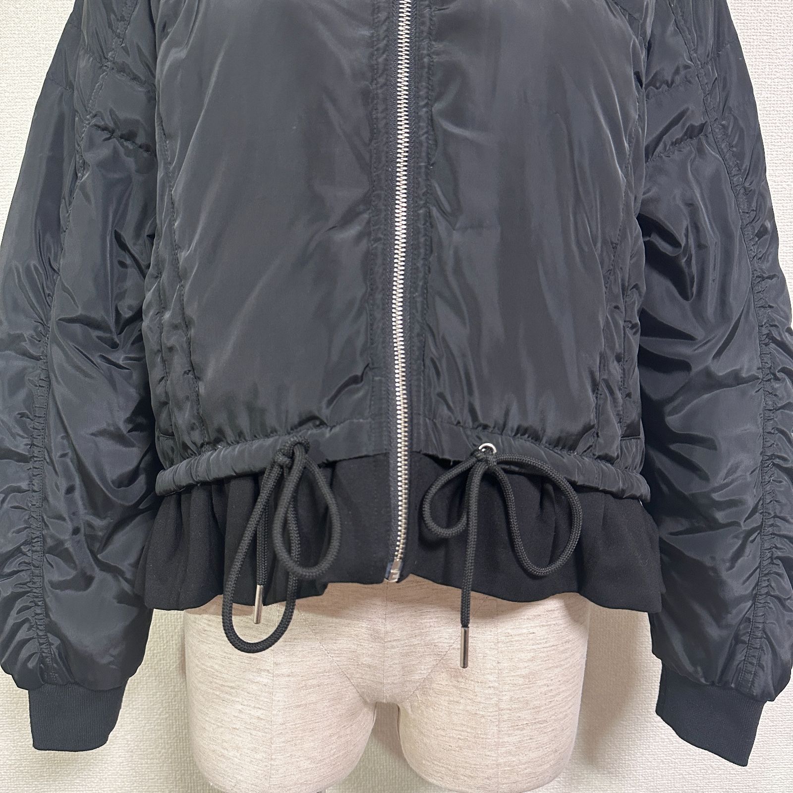 定価29900円【新品】スコットクラブ ヤマダヤ★異素材切替えフードジャケット黒 定価29900円【新品】スコットクラブ ヤマダヤ 異素材切替フード