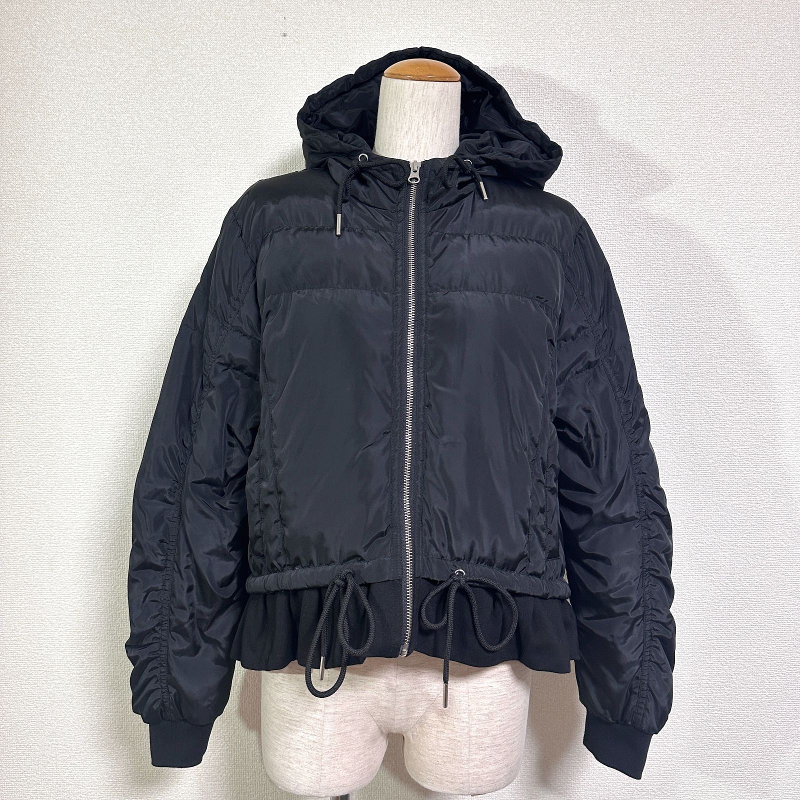 vin スコットクラブ ヤマダヤ 異素材切替 ペプラムダウンジャケット