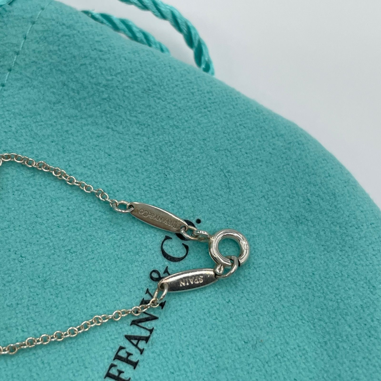 極美品】TIFFANY&Co. ティファニー オープンハート ネックレス 