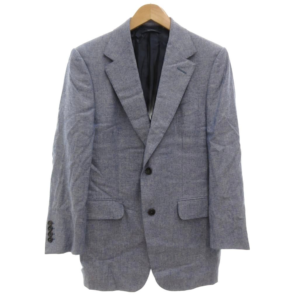 ダンヒル dunhill テーラードジャケット シングル 絹 シルク 48 2B