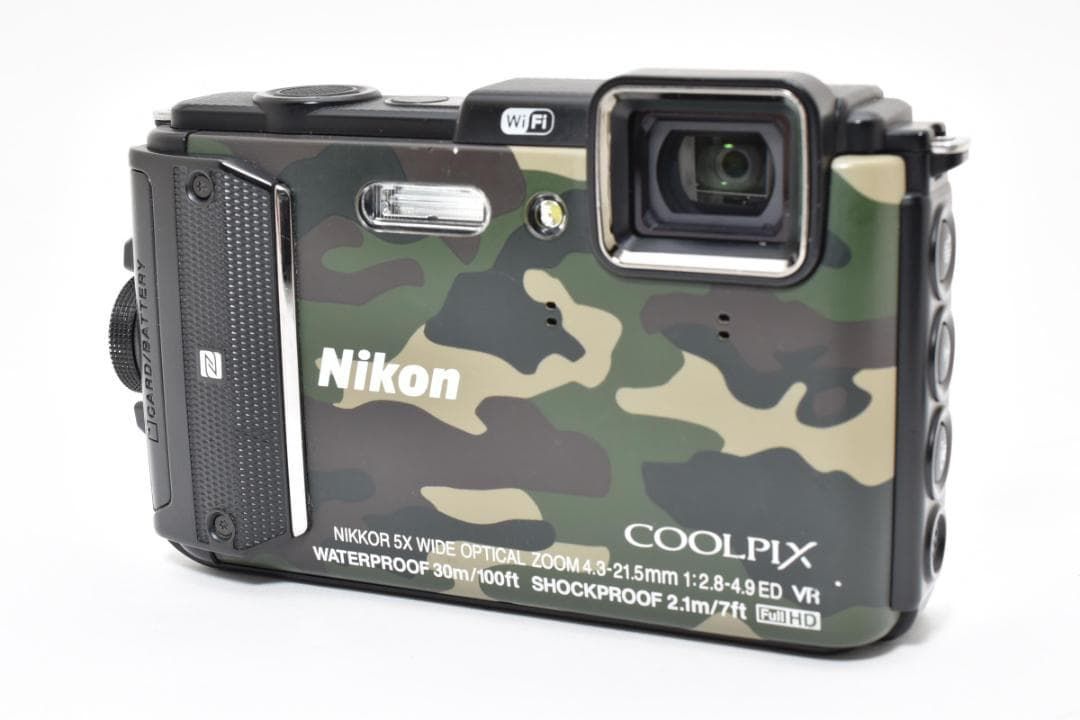 ☆極美品☆ニコン COOLPIX AW130 グリーン 迷彩柄 #1548 - メルカリ