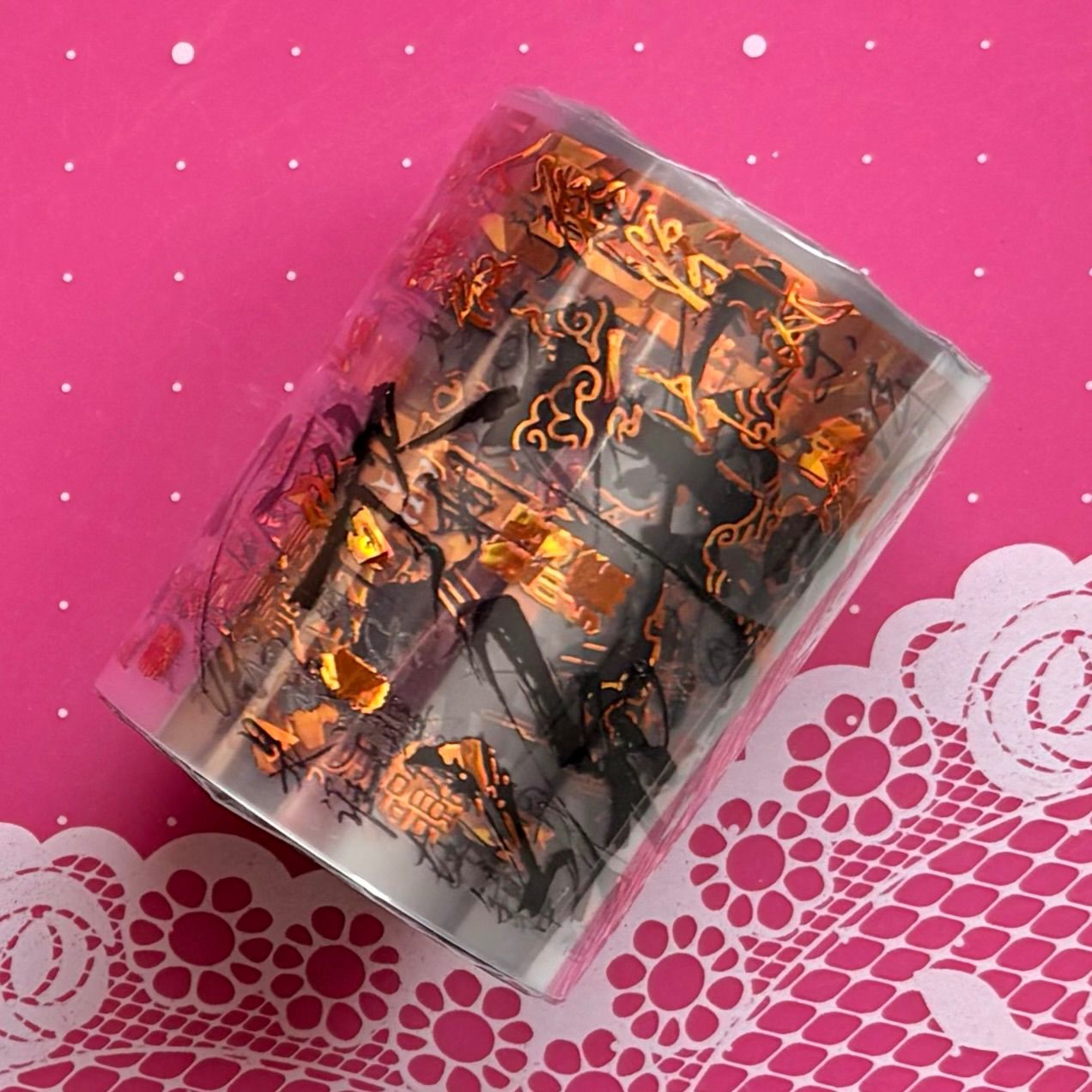 贝壳橙 乐师 6cm×10m 100cm/loop 海外マスキングテープ 海外マステ