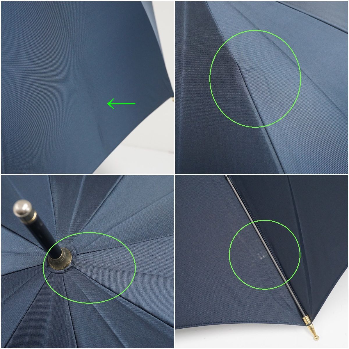 傘 WAKO USED美品 ネイビー カーボンフレーム 銀座和光 高級 傘袋付き