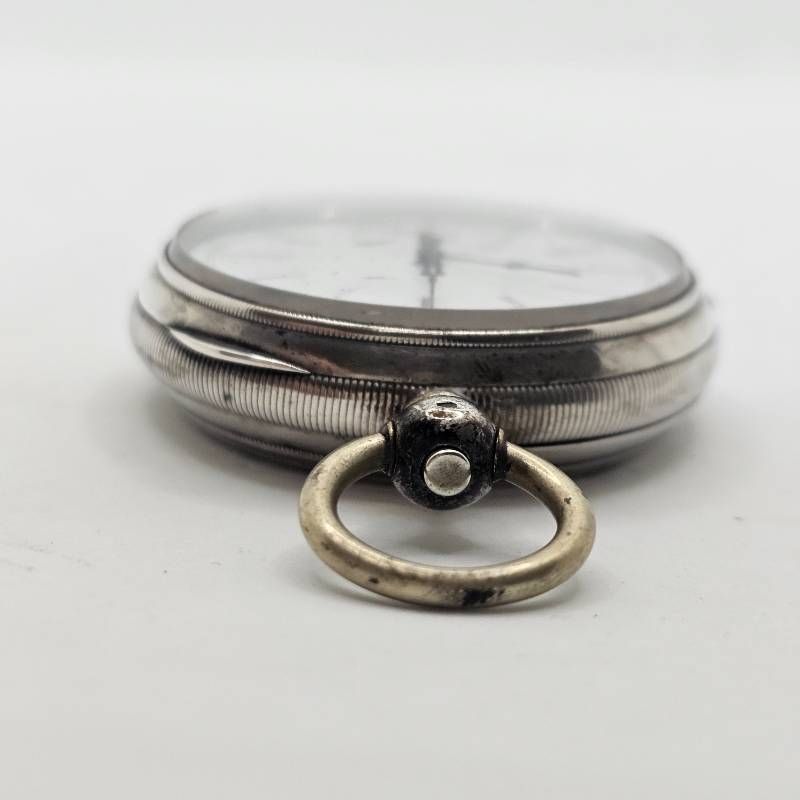 スイス製 銀無垢 鍵巻き 懐中時計 裏スケルトン アンティーク - メルカリ