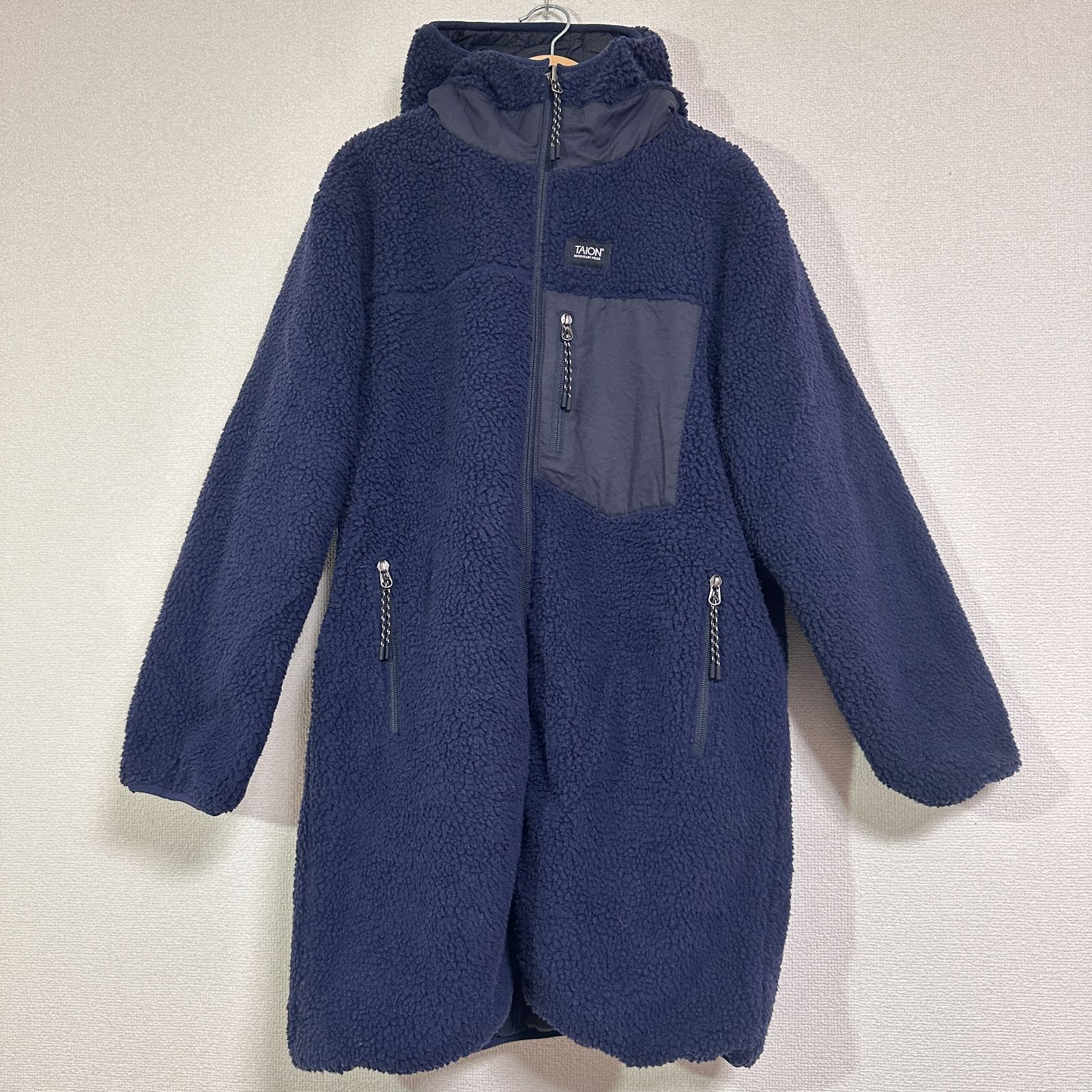 訳あり ノーリーズ別注 24AW TAION ボア×ダウンフードコート 