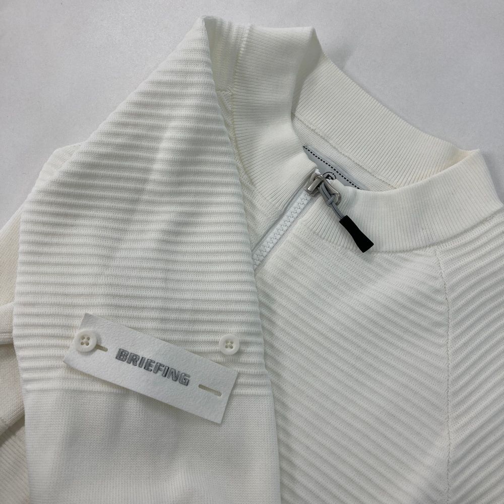 サイズ：S BRIEFING GOLF ブリーフィング 2025年モデル ニット ジップ