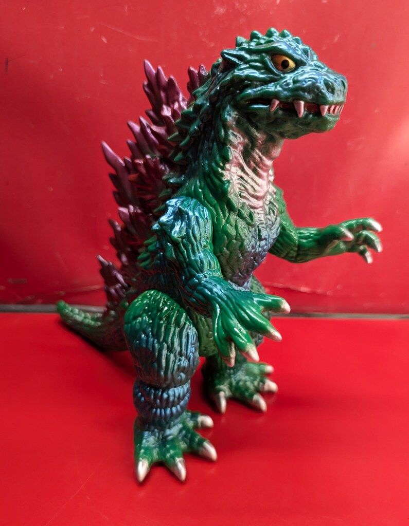 M1号 世紀の大怪獣東宝怪獣シリーズ ミレゴジ 緑成型 メタ緑 銀紫塗装