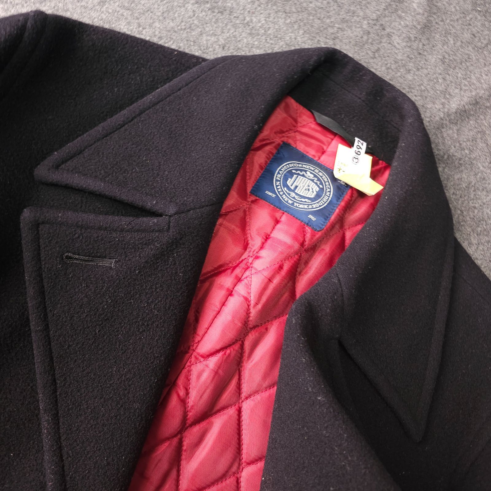 J.PRESS】ジェイプレス 秋冬 ウール Pコート コート チンストラップ