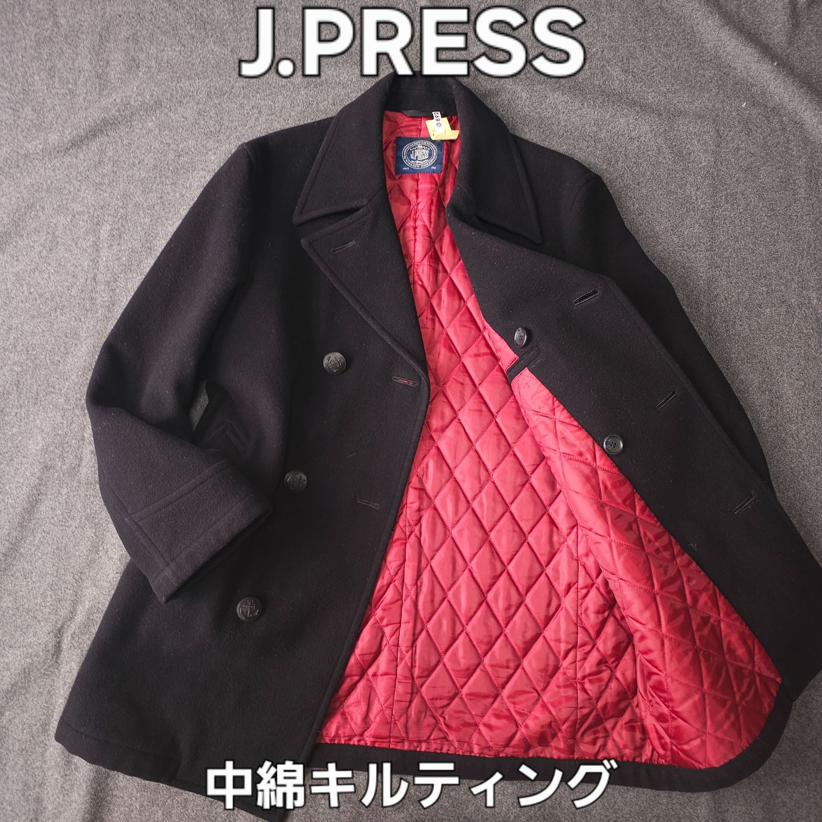 J.PRESS】ジェイプレス 秋冬 ウール Pコート コート チンストラップ