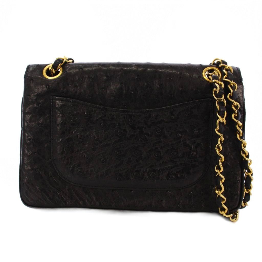 シャネル CHANEL オーストリッチ ココマーク ターンロック ショルダー