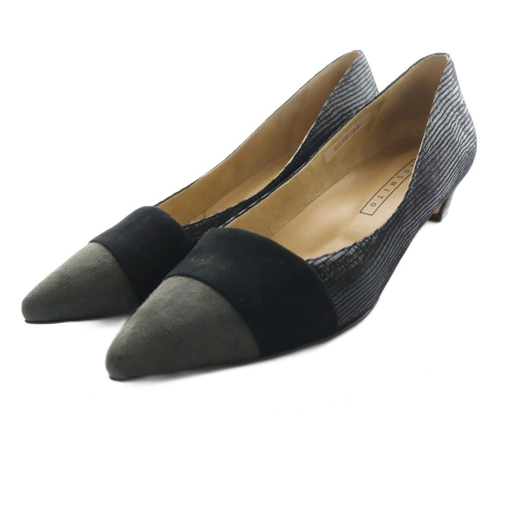 ヨシト YOSHITO パンプス 24cm 黒 ブラック /SS □OS - メルカリ