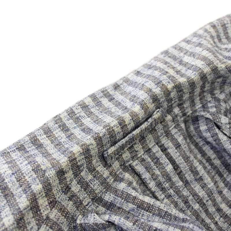 ラルディーニ LARDINI ダブル ストライプ ブートニエール テーラード