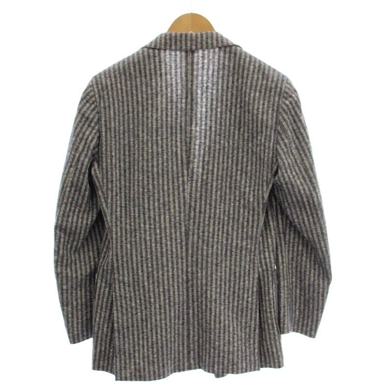 ラルディーニ LARDINI ダブル ストライプ ブートニエール テーラード