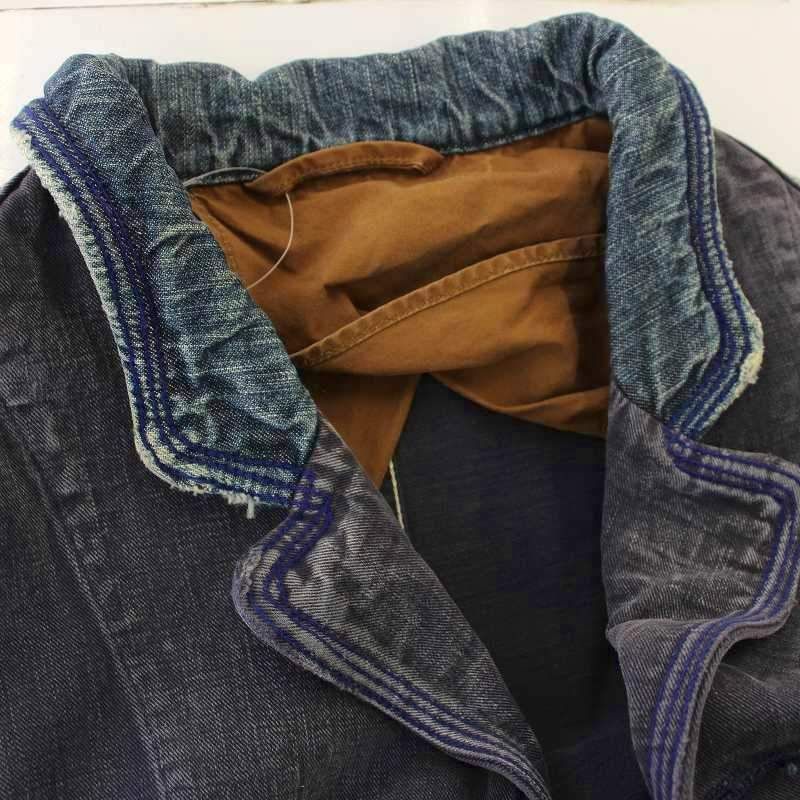 キャピタル kapital ヴィンテージ加工 デニムジャケット ダメージ加工