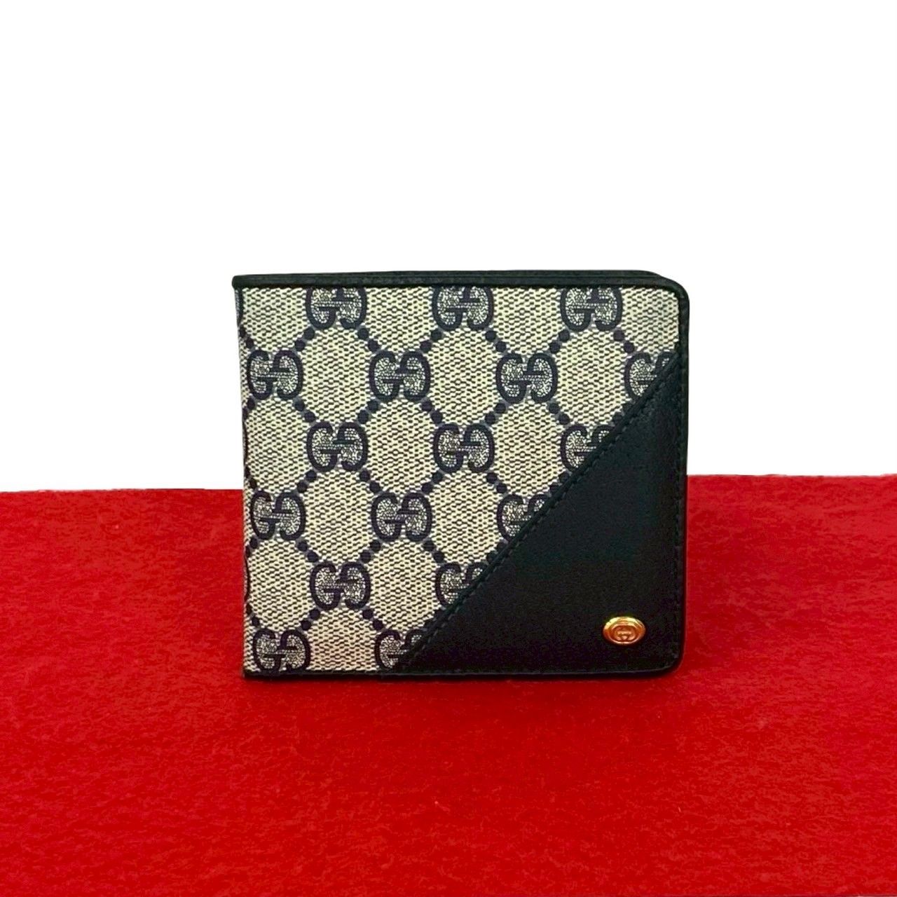 極 美品 GUCCI グッチ オールドグッチ ヴィンテージ GG ロゴ 金具 