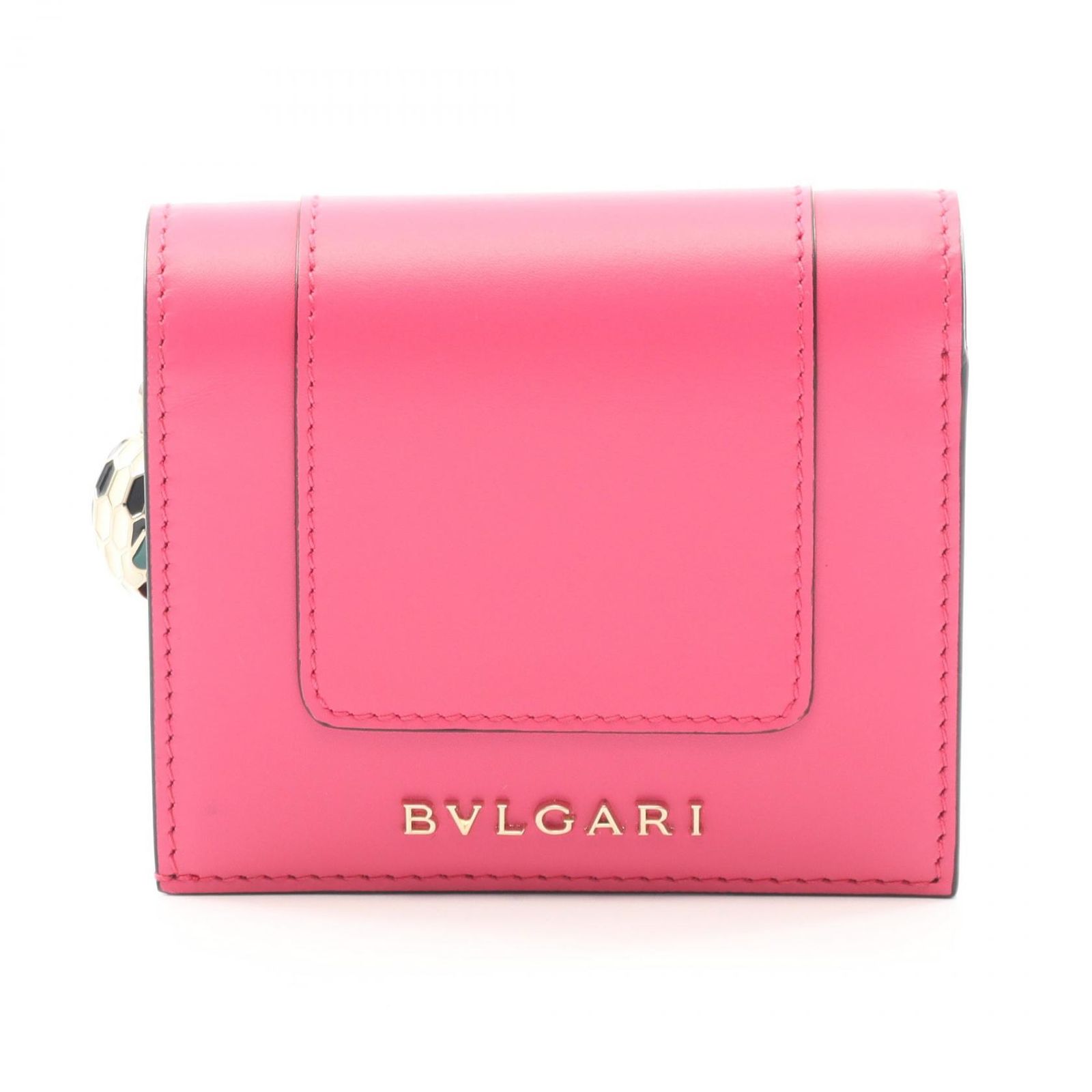 ブルガリ BVLGARI 三つ折り財布 セルペンティ フォーエバー フューシャ