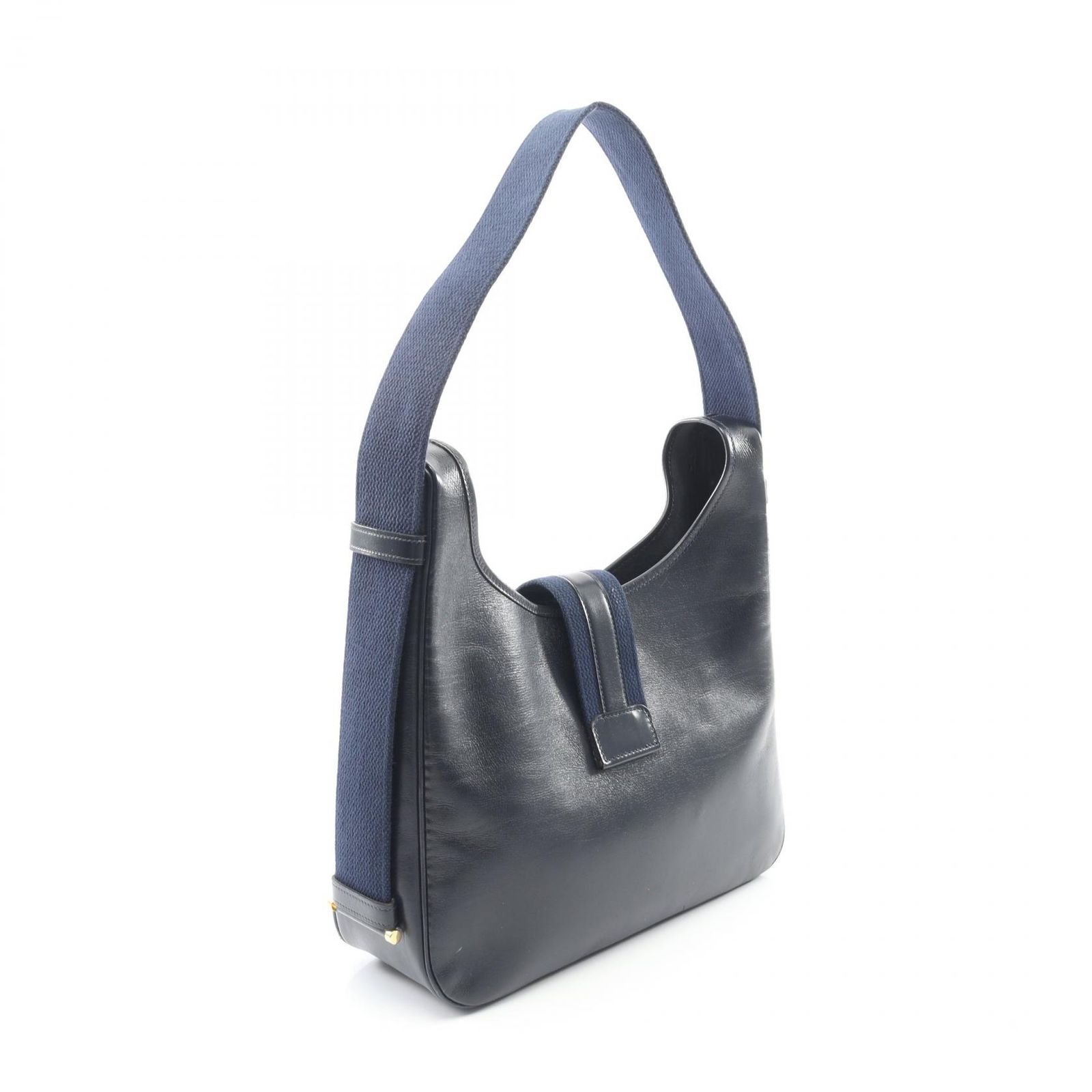 エルメス HERMES ショルダーバッグ サコ ブルーインディゴ カーフ