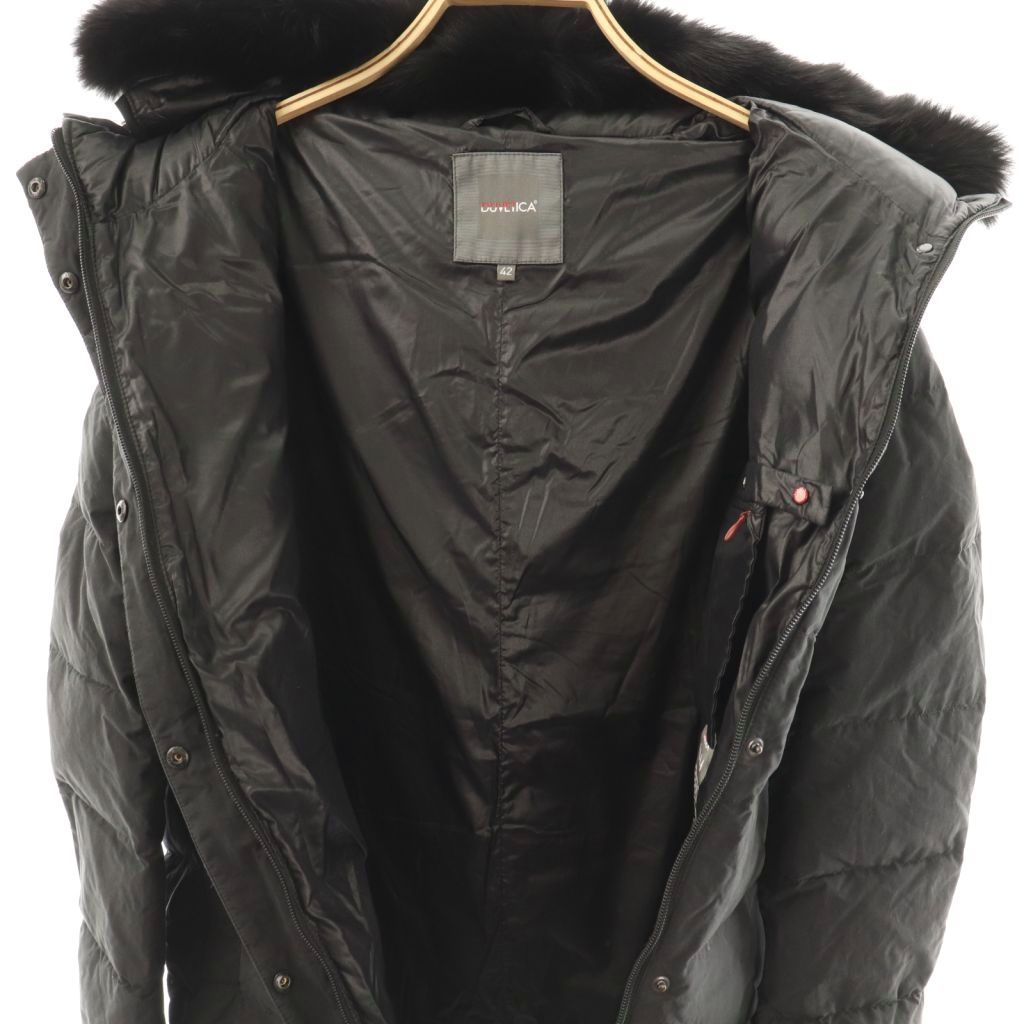 デュベティカ DUVETICA ファー ダウンコート ジップアップ 42 ブラック