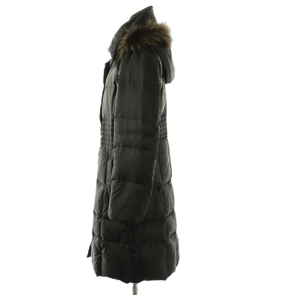 23区 オンワード樫山 ダウンコート アウター ジップアップ 40 黒 /NR